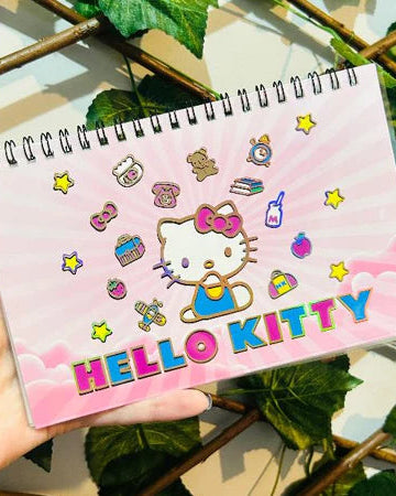 Princesas - Caderno 400 Figurinhas Hello Kitty